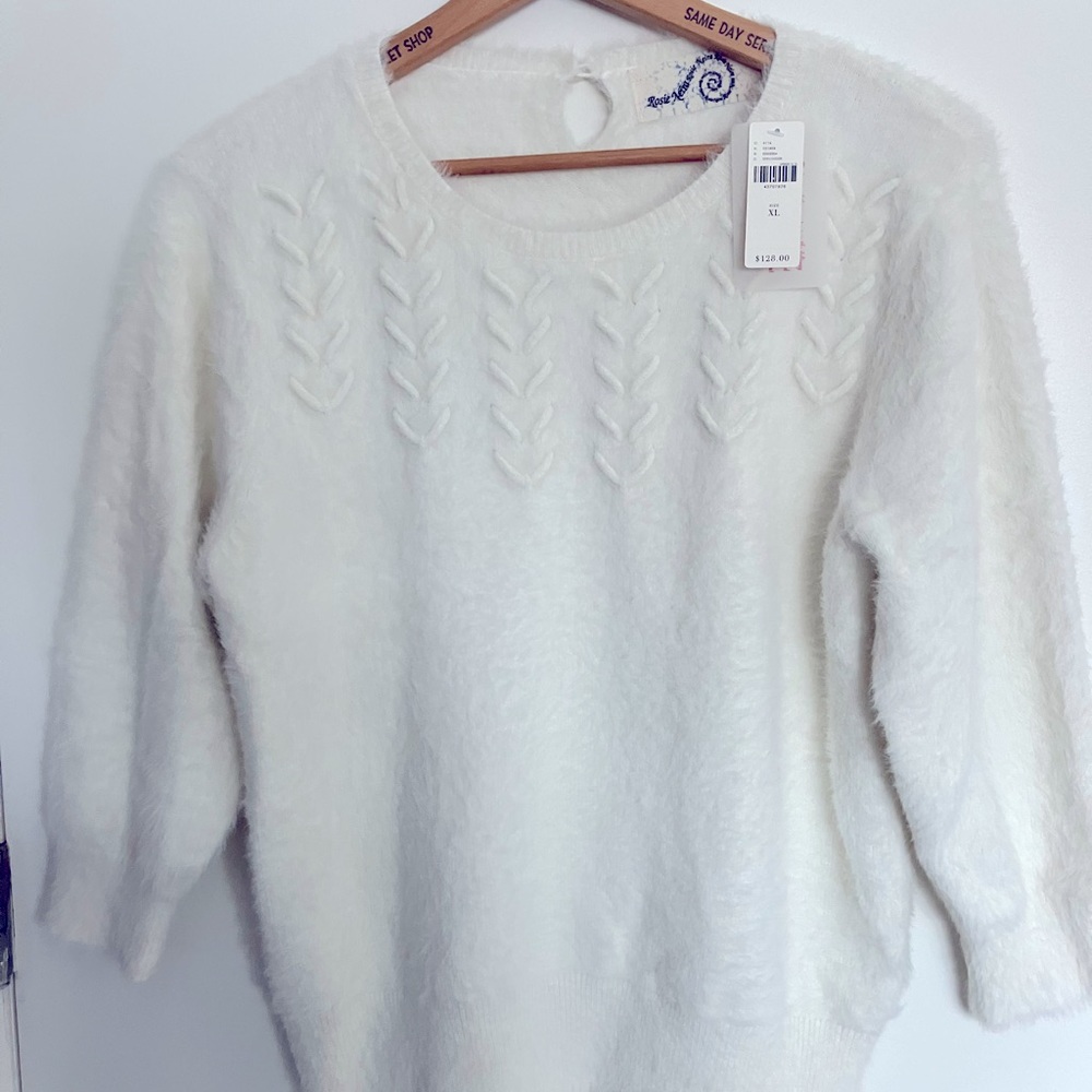 Anthropologie, new with tags, white sweater